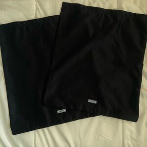 PRADA Navy Satin Dust Bags (Pair)
